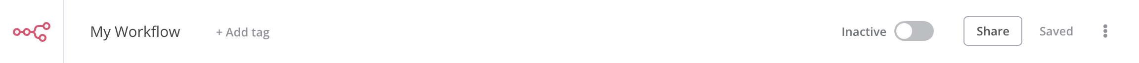 Editor UI top bar